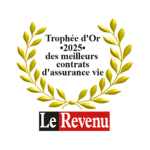 Trophée d’Or 2025 des meilleurs contrats d’assurance vie décerné par Le Revenu